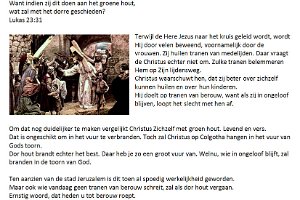 Luk 2331 Wat zal met het dorre geschieden